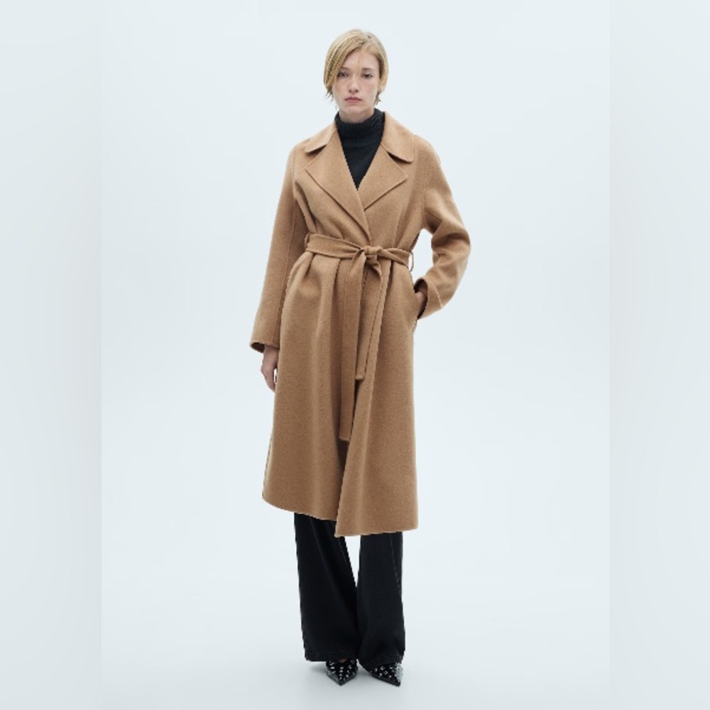 Viral Mango Belt Handmade Coat
